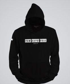 POWER X PURPOSE HOODIE (Premium Black)