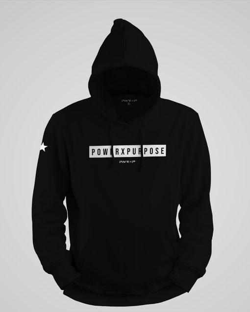 POWER X PURPOSE HOODIE (Premium Black)