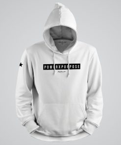 POWER X PURPOSE HOODIE (Premium White)
