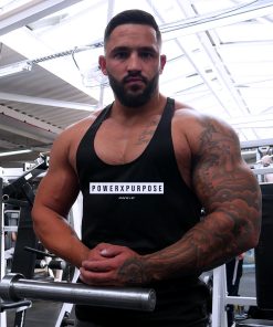 Power X Purpose Stringer Muscle Vest (Black)