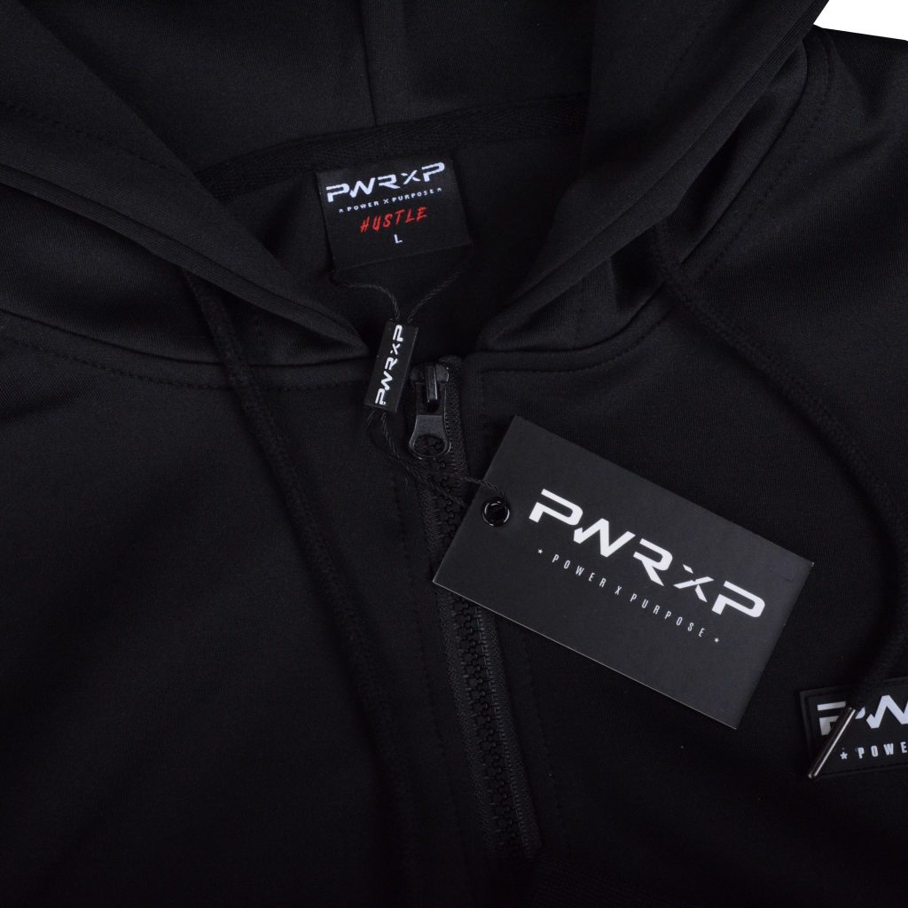 HUSTLE BASEBALL TRACKSUIT JACKET (Black) ⋆ POWERXPURPOSE / PWRXP
