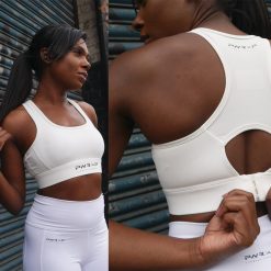WOMEN'S ADJUSTABLE PERFORMANCE SPORTS BRA (White)
