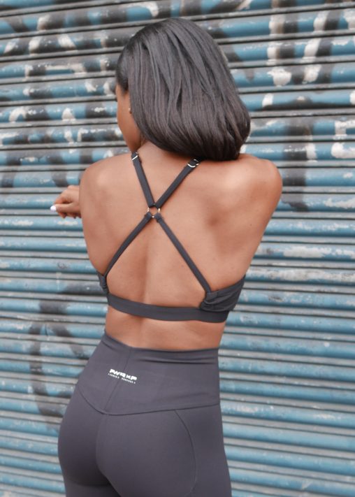 WOMEN'S INTENSITY BRA (2 PIECE WITH HOOD) (Black) - Image 2