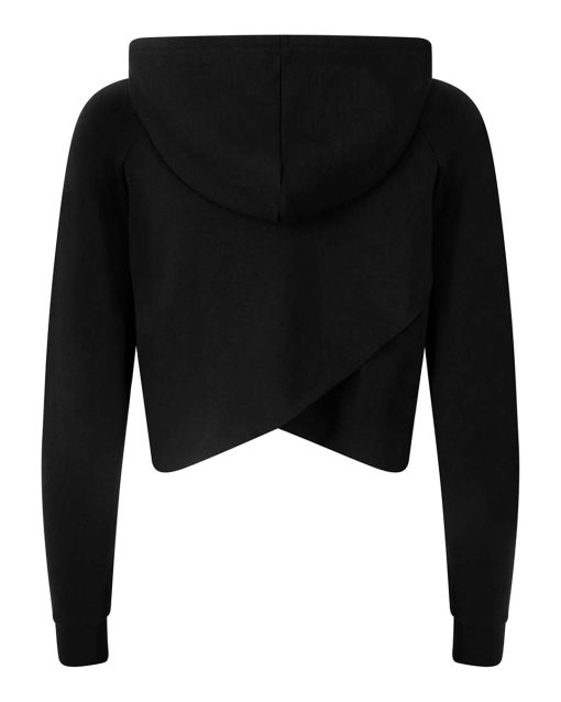 WOMEN'S ORIGINAL CROP HOODIE (Black) - Image 2