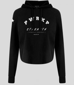 WOMEN'S STRENGTH CROP HOODIE (Black)