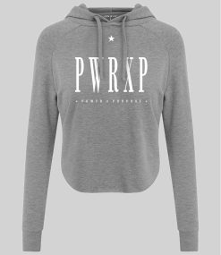 WOMEN'S PWRXP CROP HOODIE (Grey)