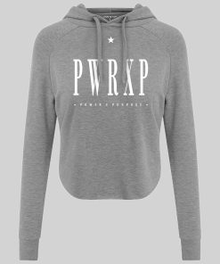 WOMEN'S PWRXP CROP HOODIE (Grey)