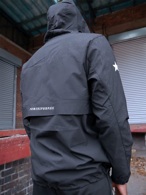 WINDBREAKER WATERPROOF JACKET (Black) - Image 2