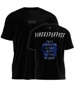 oversized t-shirt pump cover in black by power x purpose.