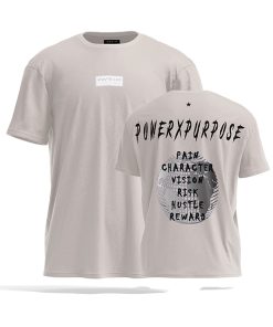 oversized t-shirt pump cover in sand colour by power x purpose.