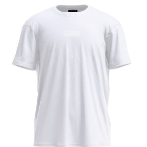 front of oversized t-shirt pump cover in white by power x purpose.