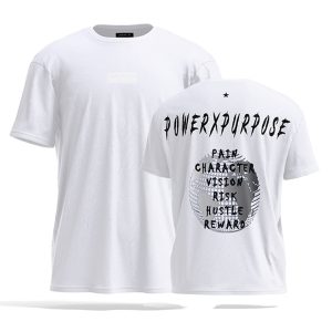 oversized t-shirt pump cover in white by power x purpose.