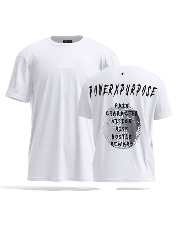 oversized t-shirt pump cover in white by power x purpose.
