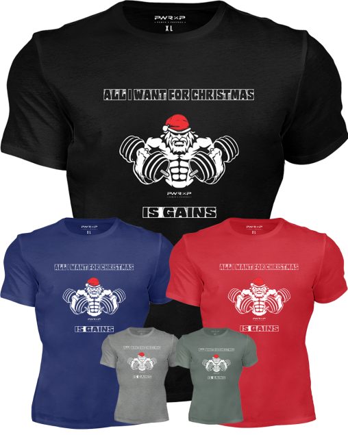 PWRXP Christmas Gains T-Shirt - Image 7