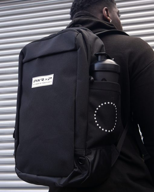athlete wearing athlete sports gym bag by power x purpose
