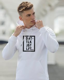 power x purpose dont talk just lift hoody white