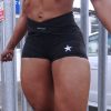 fitness model wearing power x purpose brazilian tammie short