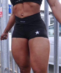 fitness model wearing power x purpose brazilian tammie short