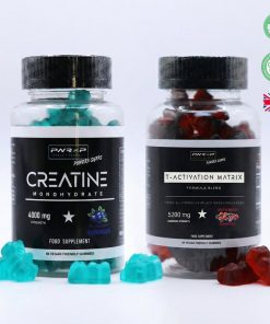 Blueberry Creatine & Tong T-ACTIVATION MATRIX Ali | 120 Gummies Bundle | Vegan Halal