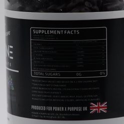 power x purpose blueberry creatine gummies label