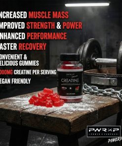 Alternative view of Watermelon Creatine Monohydrate Gummies – 4000mg | Vegan Halal | 1 Month Supply