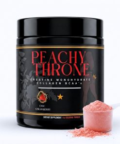 Peachy Throne 3-in-1 Women's Creatine Monohydrate | Collagen & BCAAs | Strawberry | 240g