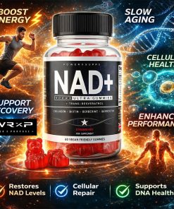 Alternative view of NAD+ 500mg Ultra Gummies Advanced DNA Cellular Co‑Factor Formula w/ Resveratrol, Collagen, Biotin, Berberine & Quercetin, Vegan Halal, Strawberry Sugar Free Gummies